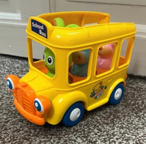 School bus toy with three - school,