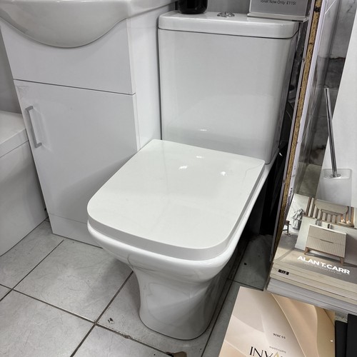White ceramic square - square, modern