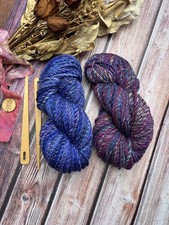 2x Boho Hand Spun Art Yarn