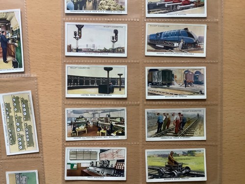 Cigarette cards railway - cigarette,