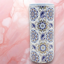 Umbrella Stand Ceramic Classic Print Design Round Office Home Decor Classic