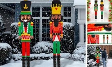 2pcs 6ft Large Metal Christmas