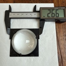  VINTAGE PLANO CONVEX  GLASS  LENS with frame. Photographic/enlarger/condencer