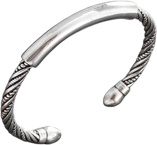 Solid sterling silver - silver, mens