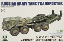 TAKOM5004 MAZ-537G Tractor with CHMZAP 5247G Semi Trailer, model kit
