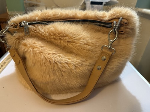 Pinko pale pink faux - pink, fur