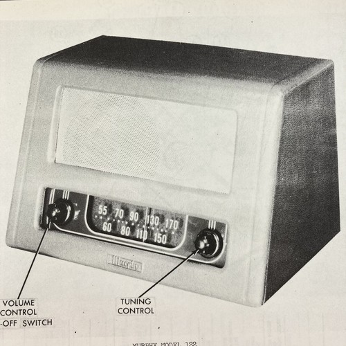 1946 murphy radio - radio, model