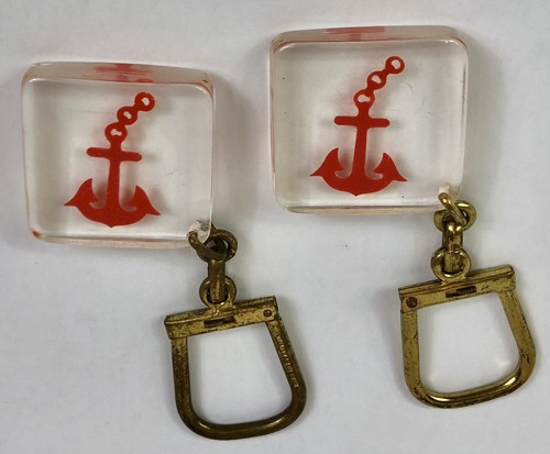 Vintage anchor line key rings - vintage,