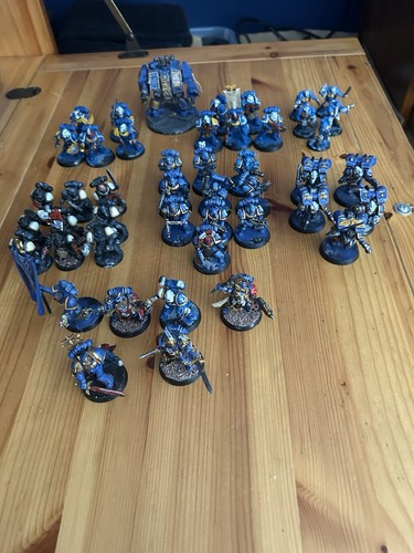 Painted ultramarines army - painted,