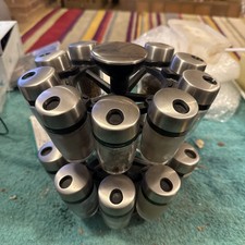 Cole & Mason 19 Glass Jar (1 Broke) Spice/Herb Rack Carousel Stainless Steel