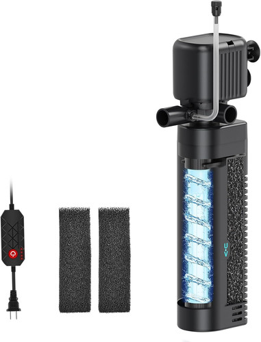 Aquarium filter with - filter, uv