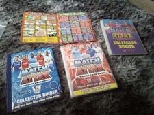 Topps Match Attax albums x 3 08/09,/12/13,13/14 near complete over 1000 cards
