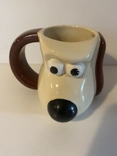 Wallace & Gromit Gromit Dog Face Mug Cup Aardman 2005 Designed By PG Tips