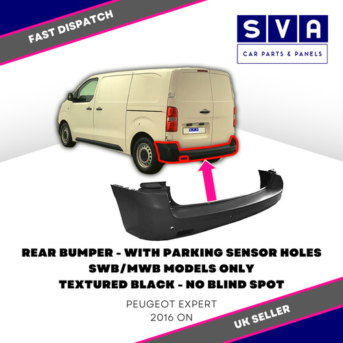 Rear bumper textured - rear,