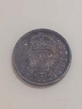 1942 UK 2 PENCE MAUNDY COIN 50% SILVER GEORGE VI