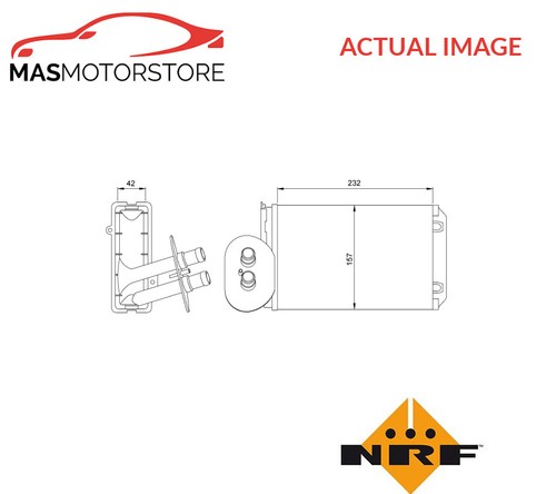 Heater radiator exchanger - radiator,