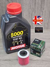 fits APRILIA RX 125 (4T) 2018-2024 ENGINE OIL AND FILTER MOTUL HIFLOFILTRO UK