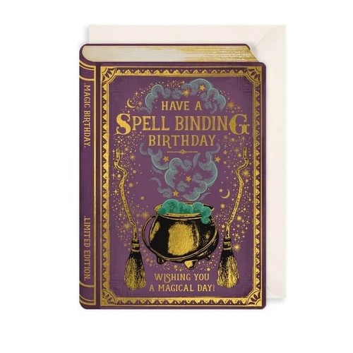 Witch birthday card - birthday,