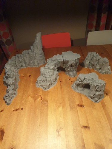 Wargaming terrain rocks - -,