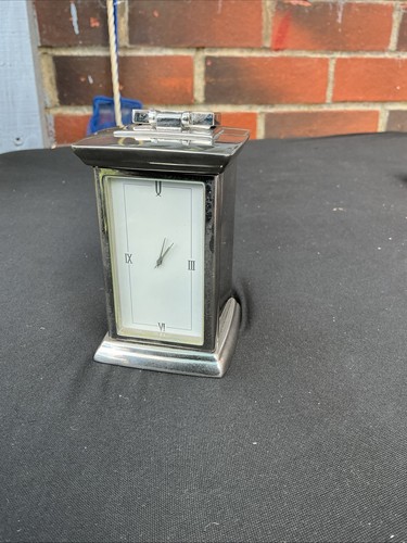 Small silver plated carriage - silver,