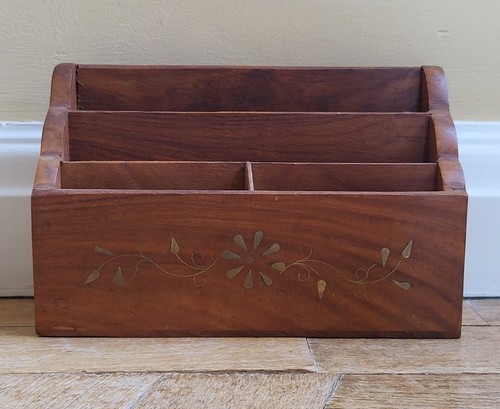 Vintage handmade wooden - wooden, letter
