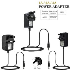 12V 1A/2A/3A DC UK Plug Power