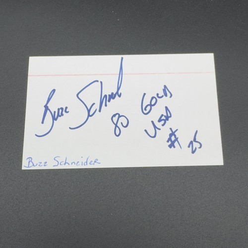 Buzz schneider signed - buzz,
