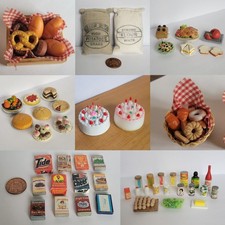 Miniature Doll House & Sylvanian Accessories 1:12th Scale - food and pantry