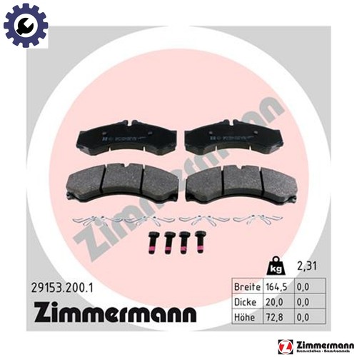 Brake pad set - pad,