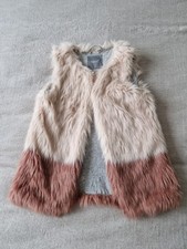 Girls Age 7 Pink Rose Faux Fur
