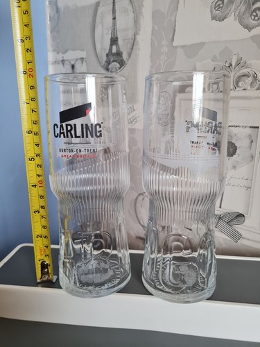 Pair carling pint - pint, glasses