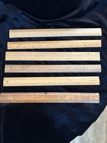 Vitage old school rulers - school,