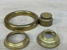 Brass Oil Lamp Parts Lot of 4