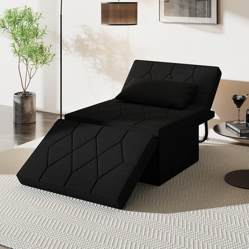Foldable sofa bed with - bed, ottoman
