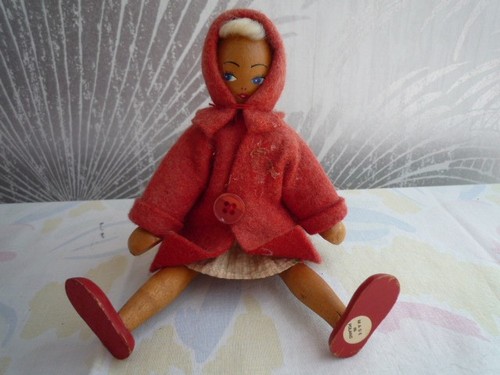 Vintage wood doll polish - doll,