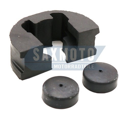 Retaining rubber gas tank set