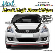 SUZUKI SWIFT SPORT BONNET Stripes Decals Stickers CAR Graphics FREE P&P 1003