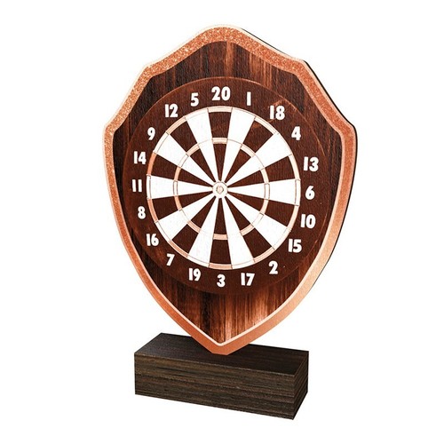 Wooden shield award - award, sports