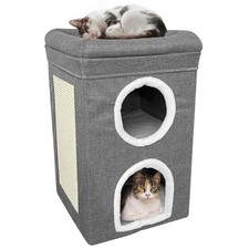 2 Tier Indoor Cat House with