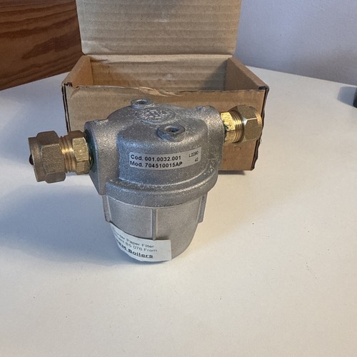 Metal oil filter bowl with - oil,