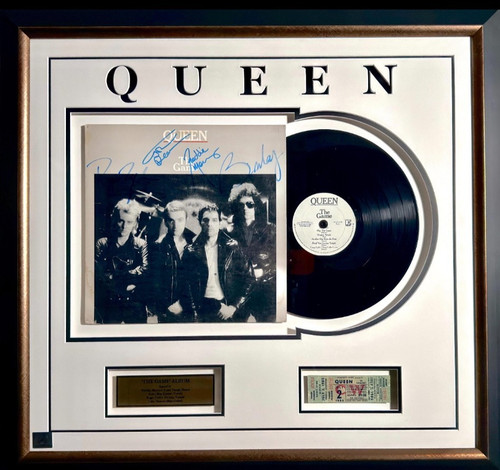 Queen signed vinyl framed - queen,
