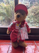 Very Rare Offical Ferrari F1 Team Motorsport Teddy Bare In Bridgestone Overalls