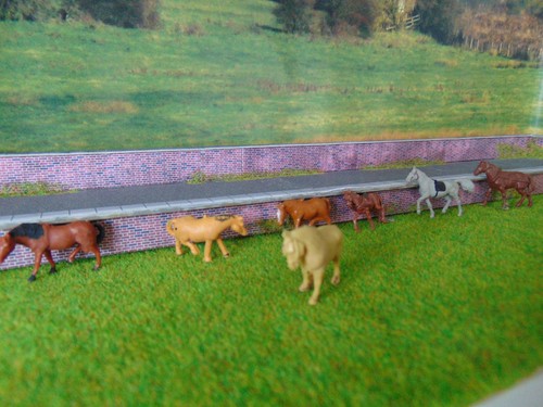 Model railway horses - model, ~