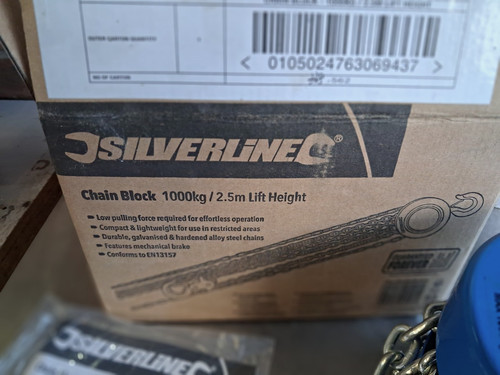 Silverline manual chain block - silverline,
