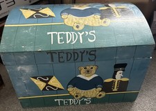 Children wooden toy chest - toy,