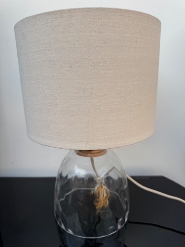 Glass table lamp - table, clear