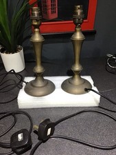 Pair Of Vintage Solid Brass