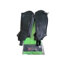 Elmswell Leather Gaiters Black 14x14