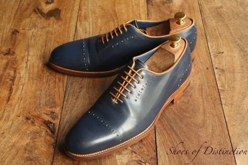 Barker tan blue leather - tan, oxford