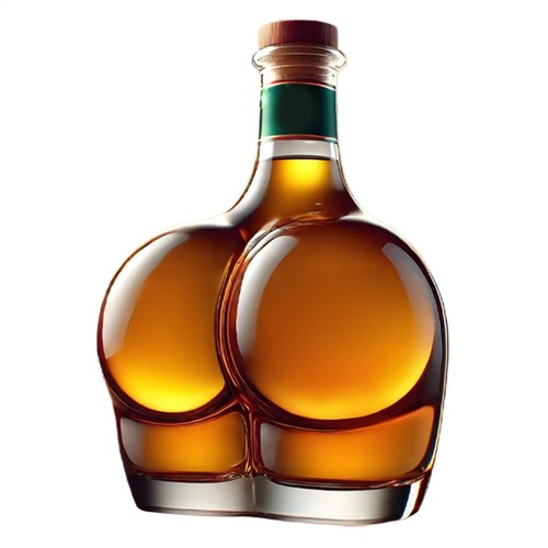 Small peach shaped whiskey - small,